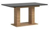 Esstisch Home-X in grau und Artisan Eiche Tisch ausziehbar 150 - 190 cm