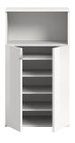Kommode SystemX in wei� Hochglanz Flur Diele Mehrzweckschrank 61 x 110 cm