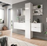 Wandregal mit Haken SystemX in wei� Schl�sselbrett 52 x 52 cm