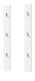 Garderobenpaneel Set SystemX in wei� 2x Wandgarderobe 115 cm