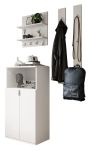 Garderobe Set 4-teilig SystemX in wei� Hochglanz Garderobenkombination 117 cm