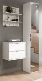 Garderobe Set 3-teilig SystemX in wei� Hochglanz Garderobenkombination 97 x 193 cm