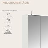 Garderobenschrank mit Spiegelt�r SystemX in wei� Schuhschrank 232 x 193 cm