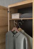 Garderobenschrank Shawn in Evoke Eiche Garderobe oder gro�er Schuhschrank mit Spiegel 62 x 197 cm