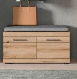 Garderobe Sitzbank Shawn in Evoke Eiche Garderobenbank 90 x 44 cm