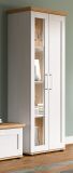 Vitrine Mirano in wei� L�rche und Eiche Artisan Landhaus Vitrinenschrank 64 x 161 cm