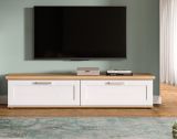 TV-Lowboard Mirano in wei� L�rche und Eiche Artisan Landhaus TV Unterteil 164 cm