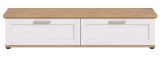 TV-Lowboard Mirano in wei� L�rche und Eiche Artisan Landhaus TV Unterteil 164 cm