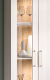 Wohnwand Mirano in wei� L�rche und Eiche Artisan Landhaus Wohnkombination 3-teilig 240 cm