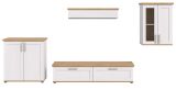 Wohnwand Mirano in wei� L�rche und Eiche Artisan Landhaus Wohnkombination 4-teilig 336 cm