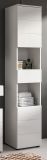 Badezimmer Hochschrank Larik in wei� Hochglanz Badschrank 38 x 190 cm