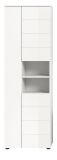Badezimmer Hochschrank Larik in wei� Hochglanz Badschrank 60 x 190 cm