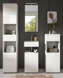 Badm�bel Set 4-teilig Larik in wei� Hochglanz Badkombination 144 x 190 cm