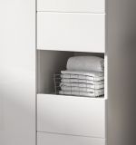 Badm�bel Set 4-teilig Larik in wei� Hochglanz Badkombination 188 x 190 cm