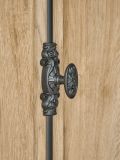 Vitrine Dorset in Eiche Gold Landhaus Vitrinenschrank 105 x 214 cm, Soft-Close