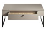 Couchtisch Jardins in Kaschmir / Sand 110 x 68 cm, Schublade mit Soft-Close