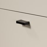 H�ngeschrank Jardins in Kaschmir / Sand mit Eiche 40 x 130 cm, Soft-Close