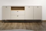 Sideboard Jardins in Kaschmir / Sand und Eiche, Kommode 197 cm mit Soft-Close