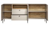 Sideboard Jardins in Kaschmir / Sand und Eiche, Kommode 197 cm mit Soft-Close