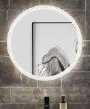 Badezimmer Spiegel Glide mit LED Beleuchtung und Touchschalter, rund � 60 cm