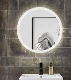 Badezimmer Spiegel Glide mit LED Beleuchtung und Touchschalter, rund � 60 cm