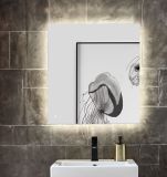 Badezimmer Spiegel Glide mit LED Beleuchtung und Touchschalter 80 cm