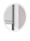 Badm�bel Set 2-teilig Glide in wei� Hochglanz und Eiche mit LED Beleuchtung 60 x 190 cm