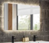 Badezimmer Spiegel Glide mit LED Beleuchtung und Touchschalter 100 cm