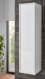 Badm�bel Set 3-teilig Glide in wei� Hochglanz und grau mit LED Beleuchtung 100 x 190 cm