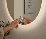 Badm�bel Set 2-teilig Glide in wei� Hochglanz und grau mit LED Beleuchtung 80 x 190 cm
