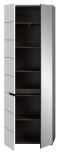 Garderobenschrank Cooper in Wei� und Grau 65 x 190 cm mit variabler Inneneinteilung, Soft-Close