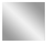 Garderobenspiegel Cooper Basalt Grau, Wandspiegel 80 cm