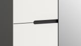Garderobe Set 5-teilig Cooper in Wei� und Basalt Grau, Komplett-Set 255 cm mit Soft-Close