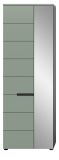 Garderobenschrank Cooper in Salbei gr�n und Basalt grau 65 x 190 cm variable Inneneinteilung, Soft-Close