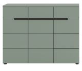 Schuhkommode Cooper in Salbei und Basalt Grau Flurkommode 120 x 94 cm, Soft-Close