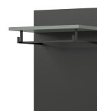 Garderobe Set 3-teilig Cooper in salbei und grau 180 cm, Soft-Close
