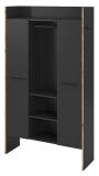 Garderobe Salud in grau und Nox Eiche Kompaktgarderobe 105 x 189 cm