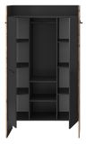 Garderobe Salud in grau und Nox Eiche Kompaktgarderobe 105 x 189 cm