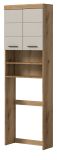 Waschmaschinenschrank Shawn in Sand Kashmir und Evoke Eiche Waschmaschinen �berbau 63 x 191 cm