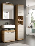 Badm�bel Set 3-teilig Shawn in Sand Kashmir und Evoke Eiche Badkombination 112 x 191 cm