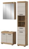 Badm�bel Set 3-teilig Shawn in Sand Kashmir und Evoke Eiche Badkombination 112 x 191 cm
