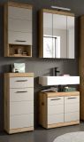 Badm�bel Set 4-teilig Shawn in Sand Kashmir und Evoke Eiche Badkombination 112 x 191 cm