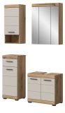 Badm�bel Set 4-teilig Shawn in Sand Kashmir und Evoke Eiche Badkombination 112 x 191 cm