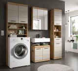 Badm�bel Set 4-teilig Shawn in Sand Kashmir und Evoke Eiche Badkombination 190 x 191 cm