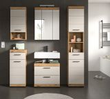 Badm�bel Set 5-teilig Shawn in Sand Kaschmir und Evoke Eiche Badkombination 164 x 191 cm