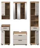 Badm�bel Set 5-teilig Shawn in Sand Kaschmir und Evoke Eiche Badkombination 164 x 191 cm