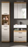 Badm�bel Set 3-teilig Shawn in Sand Kaschmir und Evoke Eiche Badkombination 112 x 191 cm