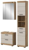 Badm�bel Set 3-teilig Shawn in Sand Kaschmir und Evoke Eiche Badkombination 112 x 191 cm