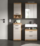 Badm�bel Set 4-teilig Shawn in Sand Kashmir und Evoke Eiche Badkombination 112 x 191 cm