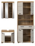 Badm�bel Set 3-teilig Shawn in Sand Kaschmir und Evoke Eiche Badkombination 149 x 191 cm
